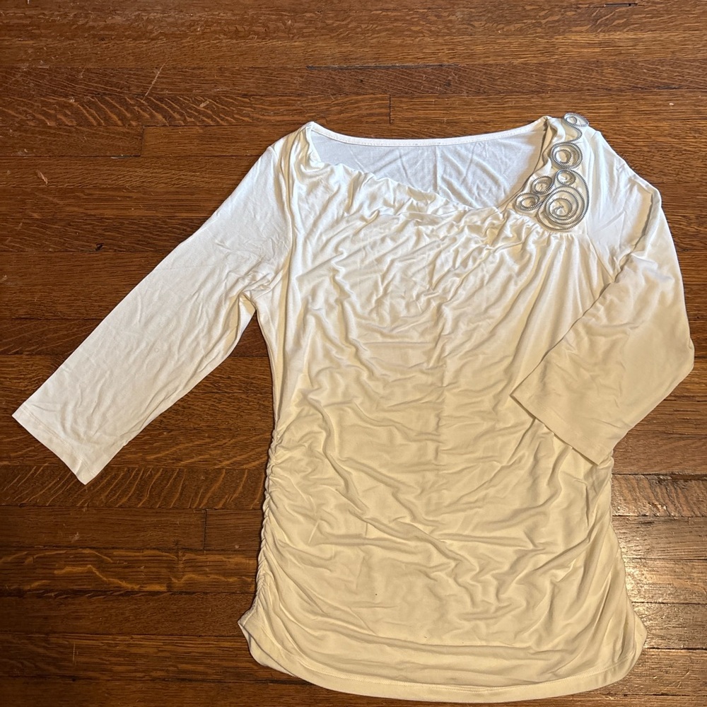 Elegant White Women's Top